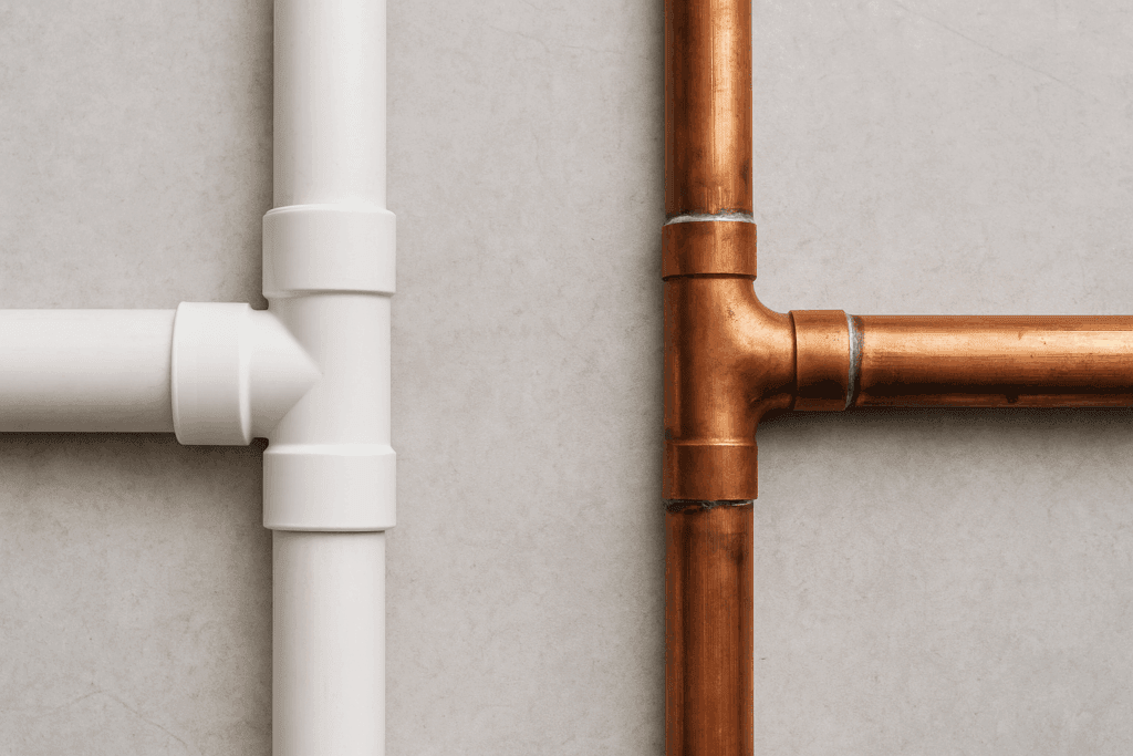 Read more about the article PVC vs Copper Pipes: Which is Best?